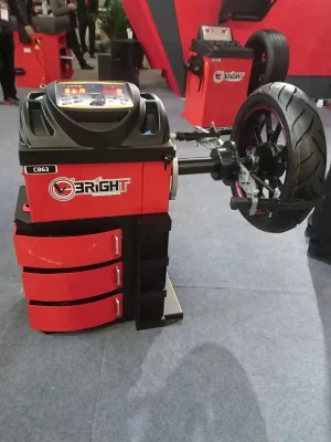BRIGHT CB63 Compact Hand Spin Computerized Motorcycle Wheel Balancer